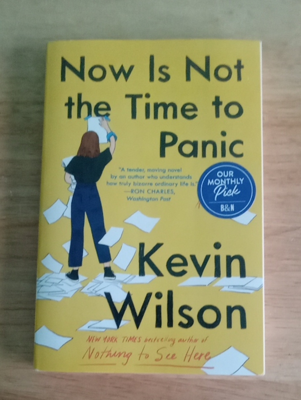 "Now Is Not the Time to Panic" Novel by Kevin Wilson - New